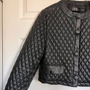 Zara Black Quilted Jacket